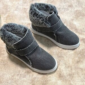Outwoods Kids Charcoal Fur Boots